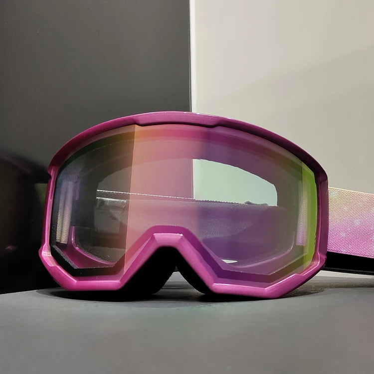Yijia Optical Girls Ski Goggles Anti Fog UV400 Wholesale Snow Snowboarding Google Ski Glasses Custom Womens Ski Goggles