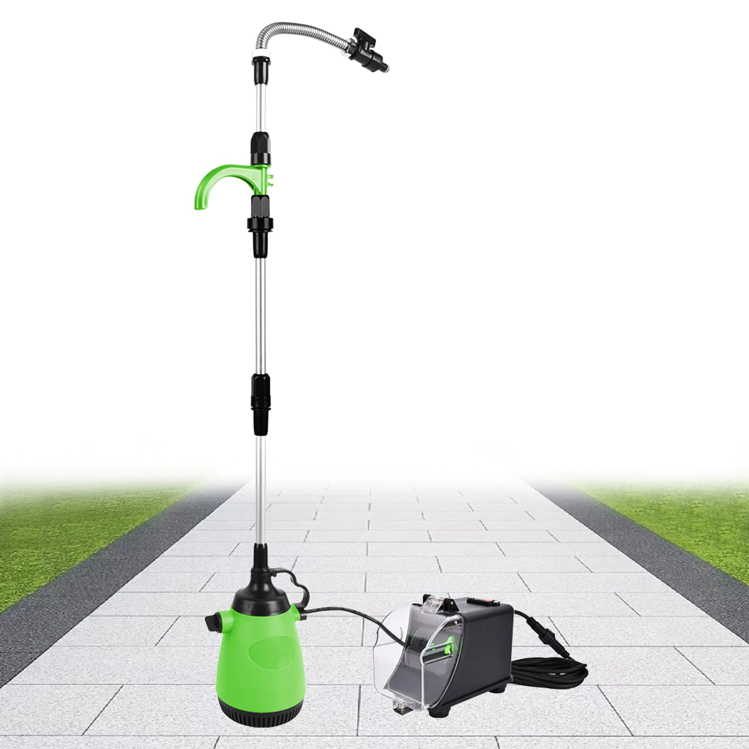 VERTAK 20V Electric Cordless Submersible Pump Rechargeable Battery Operated Swimming Pool Pressure Washer Pump