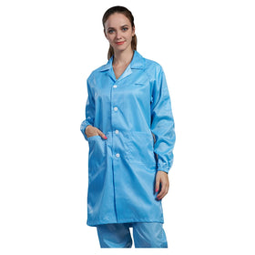 Factory Price Esd Button Uniform Clothes Antistatic Garment for Electronic Industry or Food Processing Factory