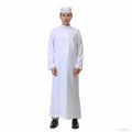 123600 Manufacturer Islamic Solid Color Men's Clothing Dubai Saudi Style Thobe