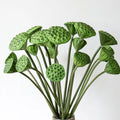 M217 DIY Craft Wedding Bouquet Centerpiece Home Decor Faux Greenery Plant Silk Artificial Lotus Pods on Stems Flower Arrangement