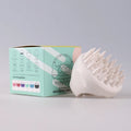 LOHAS Biodegradable Wheat Straw Hair Brush Scalp Massager and Scrubber with Soft Silicone Bristles for Shampoo Brushing