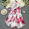 Boutique Wholesale 2025 Summer New French Elegant Style Lace up Bow Neck Loose Chiffon Women's Dress