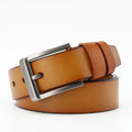Wenzhou Factory Custom logo Zinc Alloy Pin Buckle Man Belt Cow Genuine Leather Belt for Men