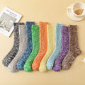 Wholesale Vintage Double Needle Slouch Ribbed 100 %  Cotton Socks Women Slouchy Boot Socks