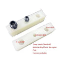 3 Way PP Plastic Manifold G 1/2 Inches Supply Port G 1 Inches Output Port High Glossy NPT Thread Polypropylene Manifold