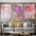 Scandinavian Poster Modern Abstract Canvas Painting Pictures for Guest Room Home Decor Print Wall Art Nordic Colorful Golden