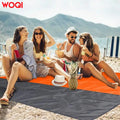 WQ Outdoor Portable Cheap Sand Free Waterproof Beach Mat Custom LOGO Durable Sand Proof Beach Blanket