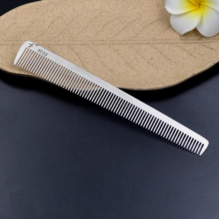 Factory Wholesale Household Anti-static Metal Comb Salon Comb Portable Stainless Steel Comb