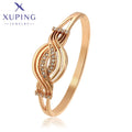 50340 Xuping Jewelry Rose Gold Plated Fashion Elegant Wave Crossing  Luxurious Women Bangle