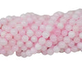 Natural Smooth Charm Gemstone Pink Mangano Calcite 6m 8m 10mm Round Loose Stone Beads for Jewelry Making