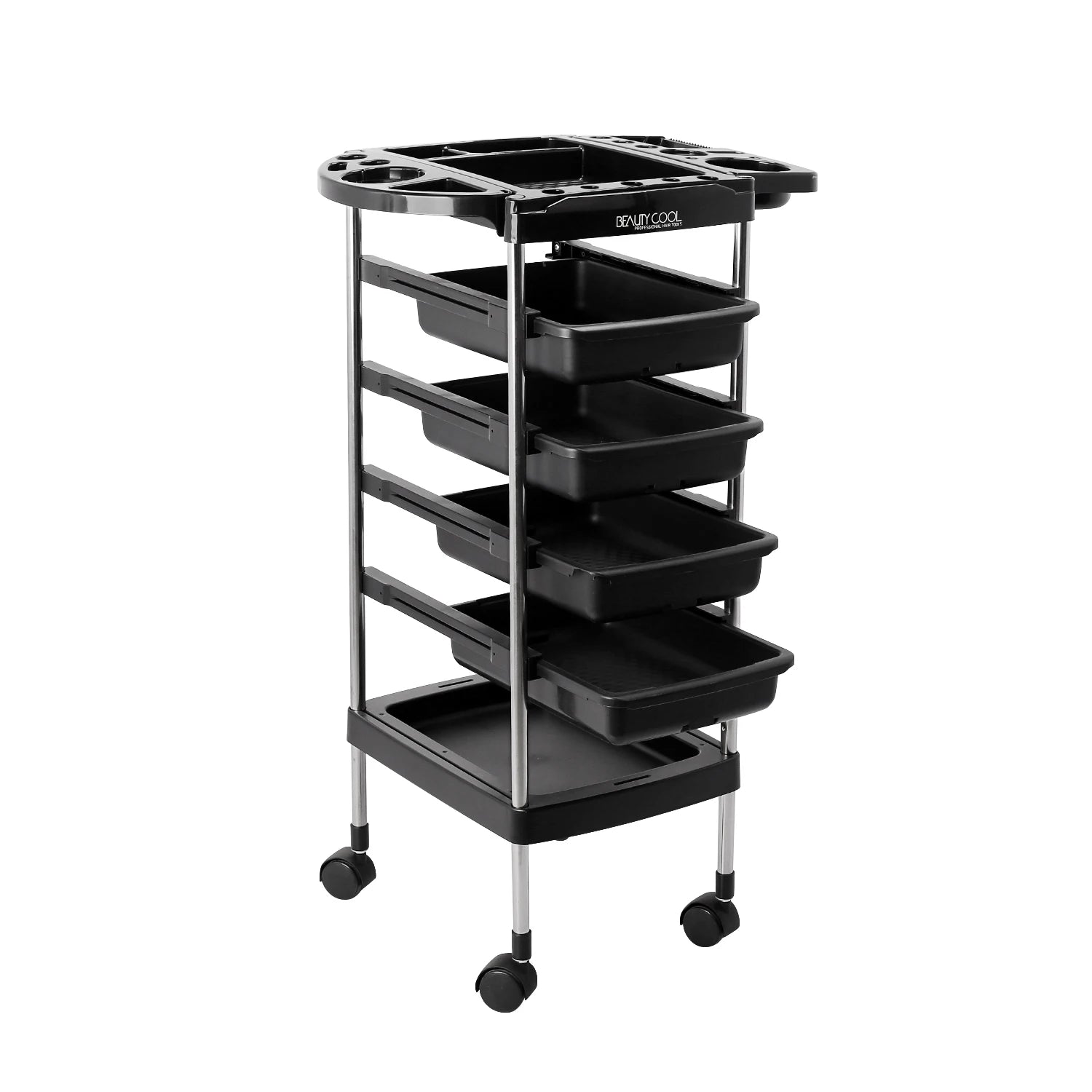 Wholesale Salon Hairdresser Beauty Auxiliary Cart Hair Salon Trolley Colouring Rolling Cart