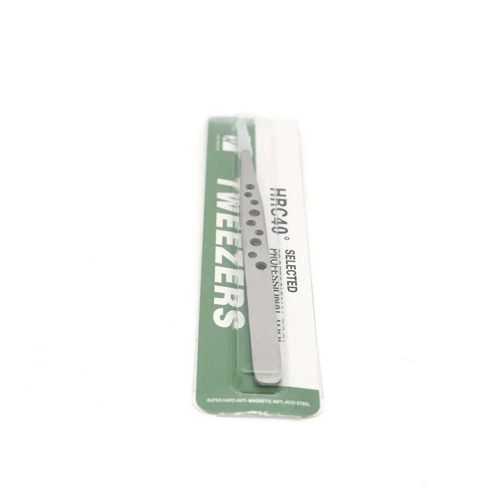 Manicure Tweezers Stainless Steel Color Plating Single Nail Tweezer Straight/curved Nail Tweezer for Art Diamonds/stickers