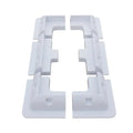 7pcs UV-resistant ABS Solar Panel Black Corner Mount Bracket Kits with 4-year Warranty for RV