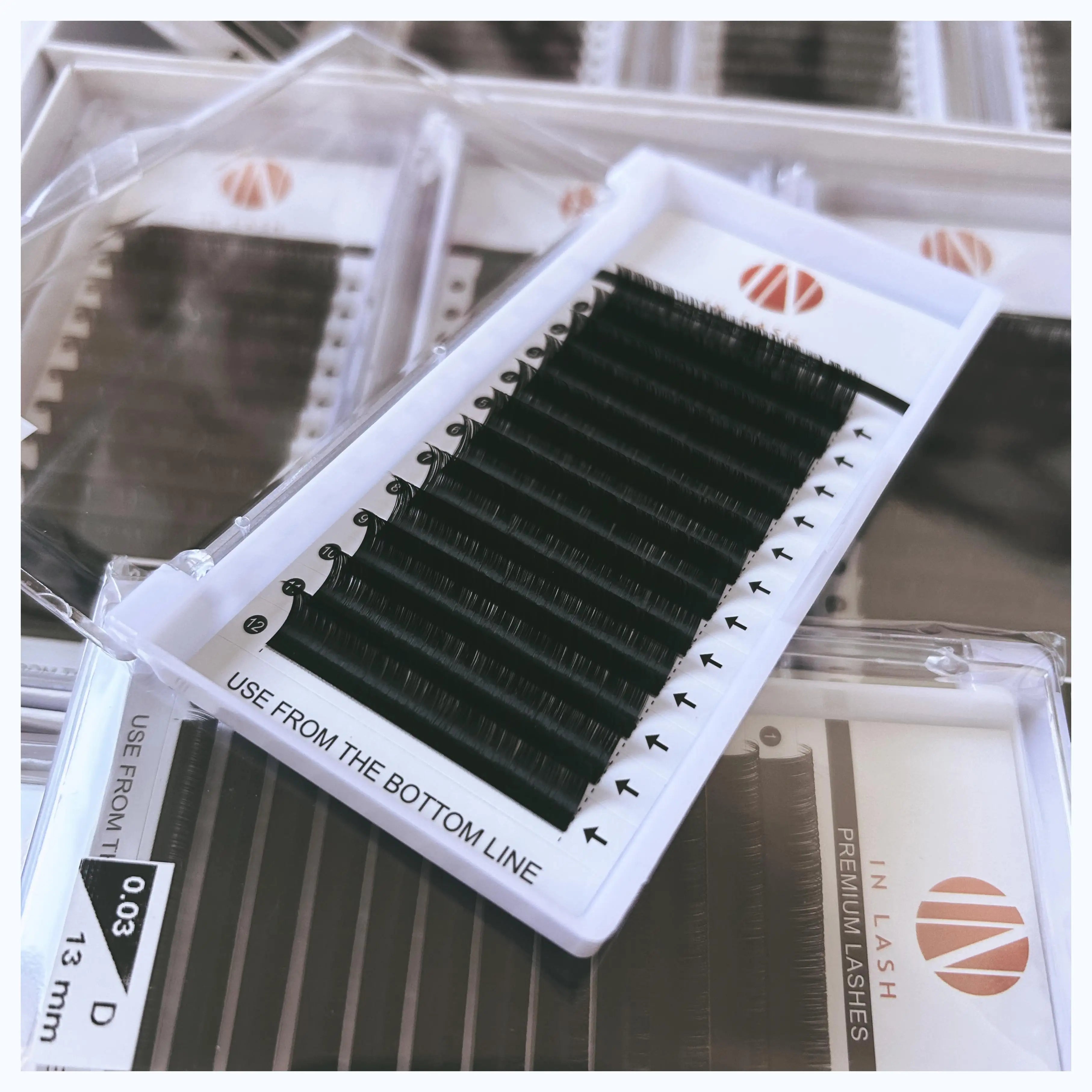 Korean PBT Fiber Synthetic Fast Blooming 7-20mm Silk Easy Fanning Russian Volume Handmade Eyelash Extension