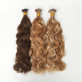 Wholesale Straight I Tip Hair Extensions Keratin Micro Link Virgin Natural Human Hair Extension
