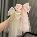 ShanHai Princess Style Bow Ribbon Children's Hair Clip New Hot Selling Girl Hair Clip Girl Sweet Children's Hair Accessories