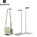 Adjustable Gold Stainless Steel Handbag Display Stand Holder Racks Thickened Handbag Holder Display Racks
