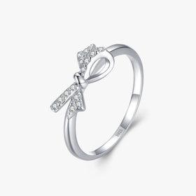Ailmay Valentine Gift 925 Sterling Silver CZ Fine Rings Korean Style for Women Romantic Wedding Jewelry