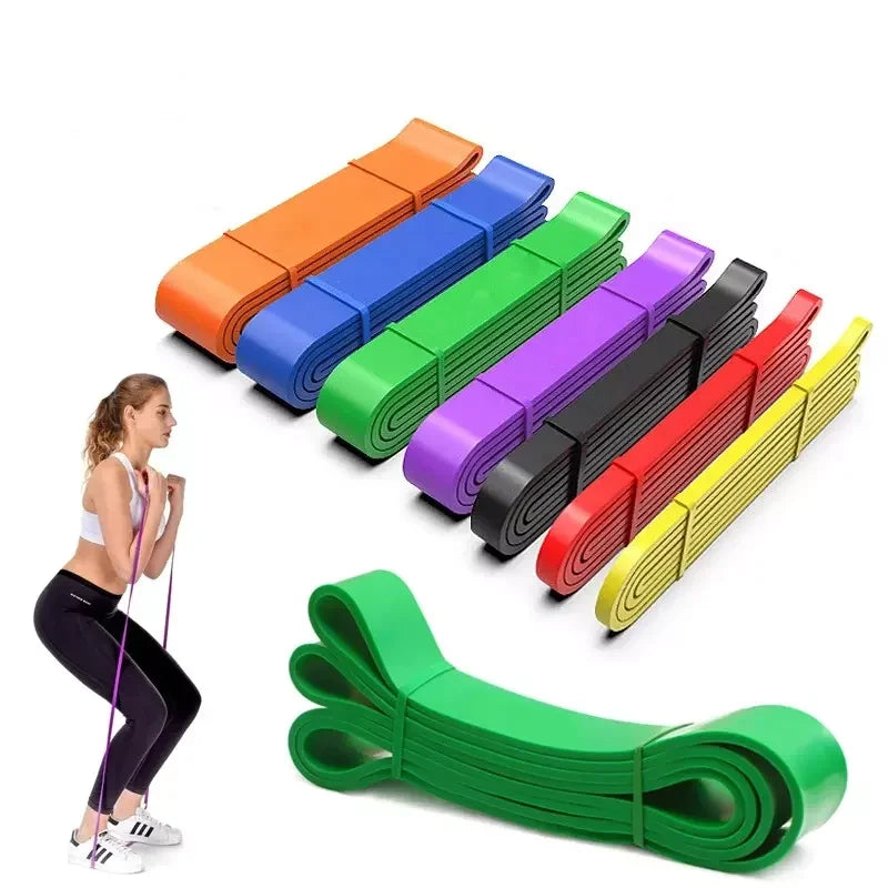Bande Di Resistenza OEM High Strength Customized Flat Resistance Bands Elastic Yoga Latex Resistance Band