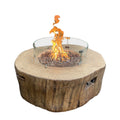 Modern Outdoor Gas Rectangle Coffee Table Fire Pit Glass Fiber Reinforced Concrete CE US Certified Smokeless Heating Feature