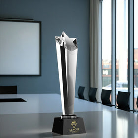Unique Trophies and Awards Crystal Craft Crystal Customized Star Trophy for Any Corporate Event