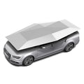 FEAMONT 4.8M Auto-Folding Car Cover Portable Semi-Automatic Car Protection Umbrella