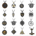 Viking Decoracion Odin Hammer Pendant PE0102 Viking Thoras Hammer Stainless Steel Necklace Norse Viking Jewelry