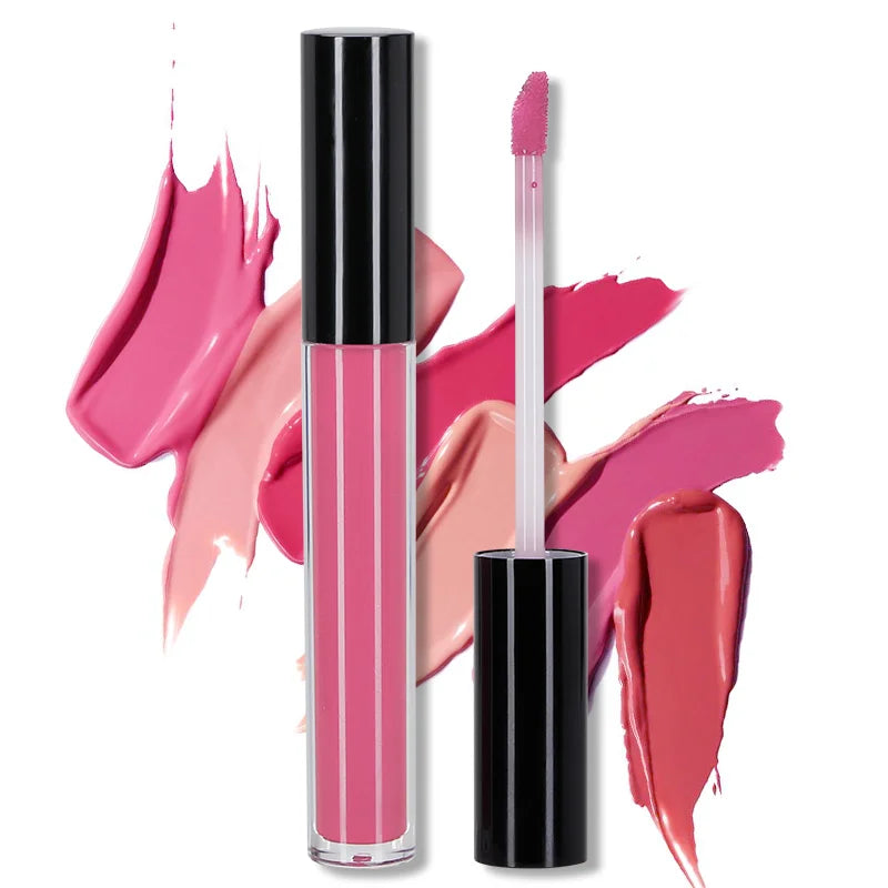Custom Whole Sale Bulk Natural  Chocolate Lip Stick Private Label Lip Gloss Vendor Custom Lip Gloss
