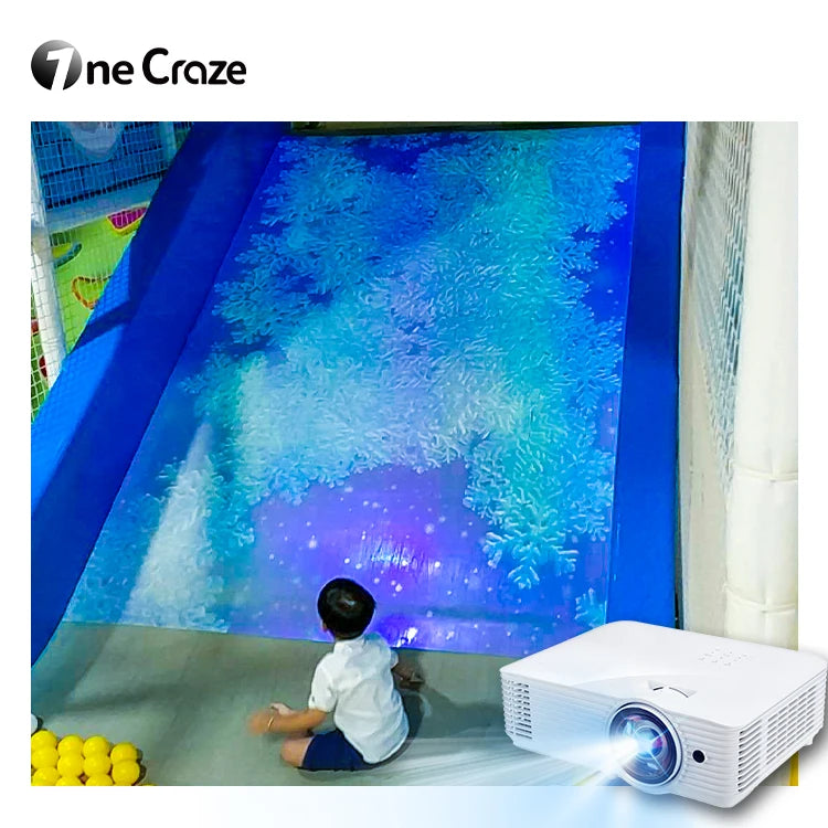 Playground Equipment Slides Interact Game AR Simulator Indoor Interactive Floor Projection System Games Slide Projector