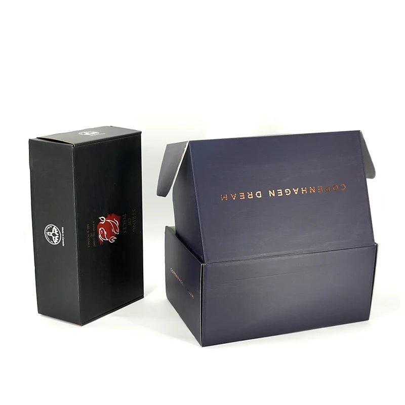 Biodegradable Shipping Packing Box Mailing Paper Corrugated Mailer Courier Parcel Boxes With Custom logo Print
