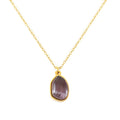 New Product 2024 Custom Designs 18k Gold Plated Natural Stone Pendant Bead Necklace Low Price Fashion Jewelry Necklaces