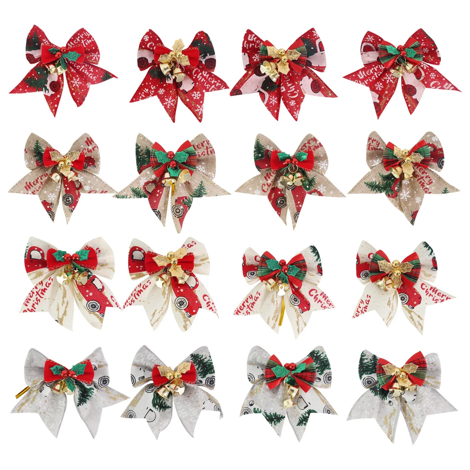 Christmas Decoration Bow for Christmas Gift Box and Christmas Tree