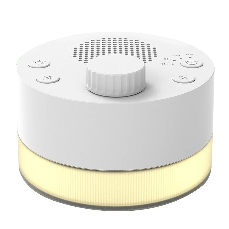 Portable White Noise Sleep Sound Machine Twist-Adjust Volume Dial Sounds Adult Baby Sleep Aid White Noise Machine