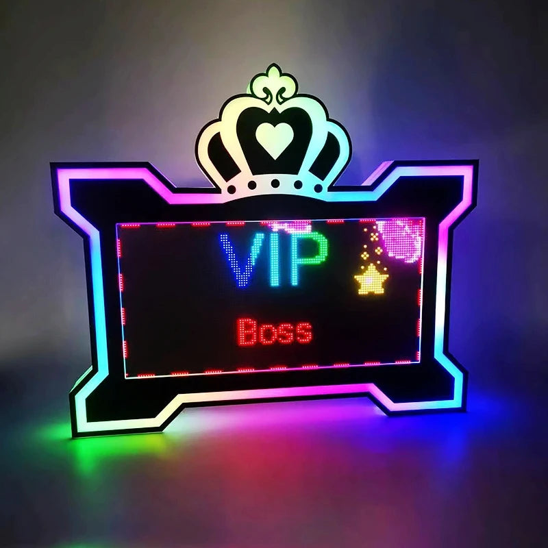 Seven-Color LED Crown Screen Lift Bar Novelty Gifts for Concert Atmosphere Festive Lighting Hand-Lift Happy Birthday Wedding