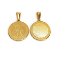 Gold St Michael Pendant Saint Michael the Archangel Medal San Miguel Arcangel Jewelry Catholic Gift Religious Medal Pendants MegaBDM