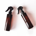 Empty Cosmetic Packaging Container 200ml PET Plastic Bottles Amber Transparent Fine Mist Trigger Spray Screen Printed Perfume
