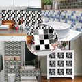 10*10cm Bright Film Mosaic Creative 3D Tile Sticker Simulation Decoration DIY Wall Sticker Floor Flat Sticker