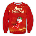 Women's Pullover Crew Neck Digital Printing Christmas Long Sleeve All-over Print Sweatshirt Print on Demand Christmas Sweater