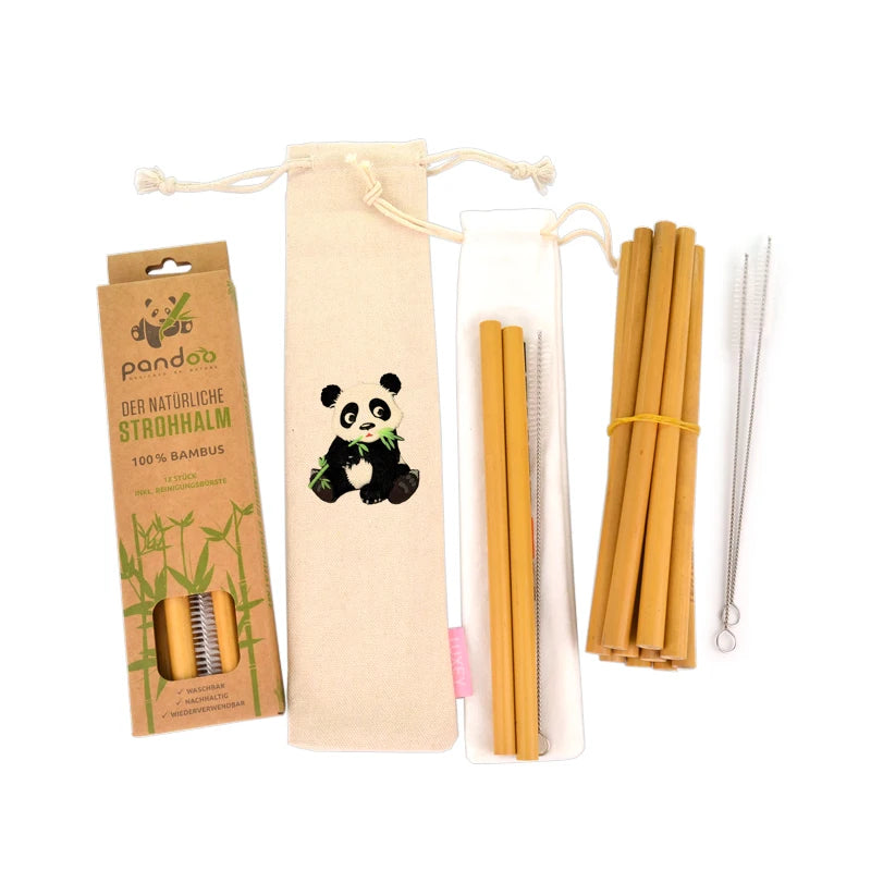 Free Samples Natural Wholesale Bulk Custom Reusable Eco Friendly Recycled Biodegradable Organic Bamboo Straw for Drinking