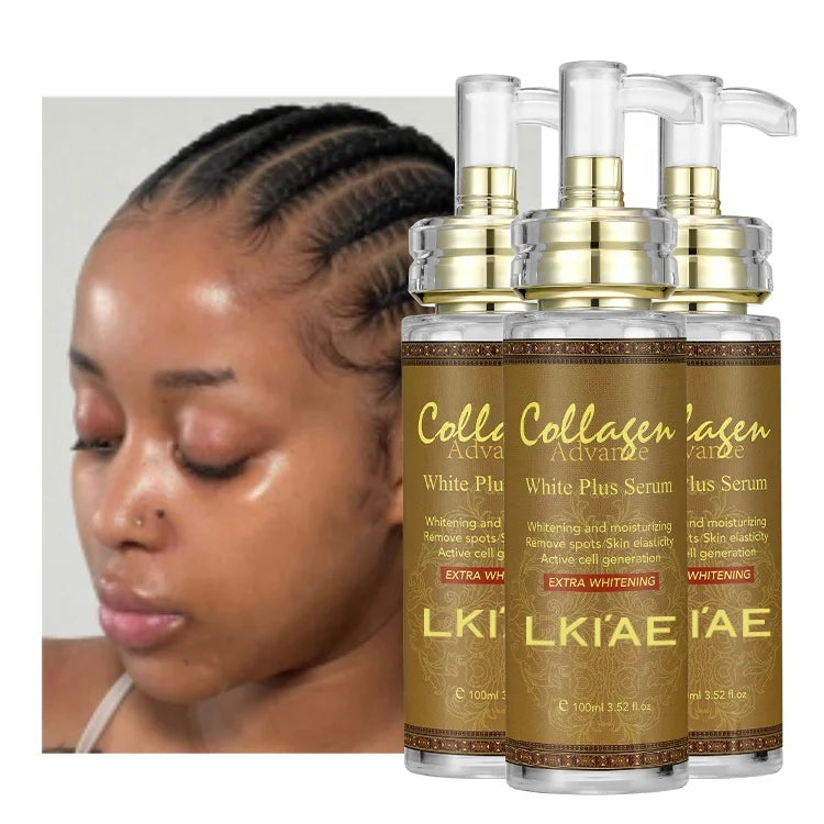 Factory Wholesale Lightening Anti-Aging Discoloration Correction Kojic Acid Collagen Whitening Skin Care Serum for Women