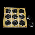 Jewish Gift Game Gold Tray Game XO Chess Modern Acrylic Lucite Tic Tac Toe Set