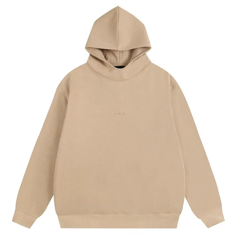 Classic Brand Double Line Men Women Hoodie Luxury Design Double Row Silicone Letter Hoodie High Street Loose Unisex Hoodie