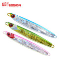 TEASER J54 Jig Lures 120g 160g Luminous Fishing Lure Metal Hard Baits Lifelike Swim Bait Slow Jigging Lures Metal Jig Fishing