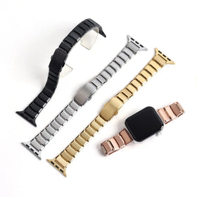 Slim Solid Wrist Bracelet Women Charms Stainless Steel Watch Band Metal Bracelet Strap for Watches Luxury Band