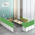 Temporary Portable Partitions Cubicle Workstation Folding Office Privacy Screen Partition Room Divider Screens With Wheels