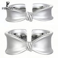 Fine Bow Couple Rings for Women 925 Sterling Silver Fashion Girls Adjustable Statement Ring Designer Custom Jewelry Wholesale