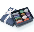 Healing Raws Gravel Crystal Meditation Palm Stones Seven Chakra Tumbled Stone Reiki Set
