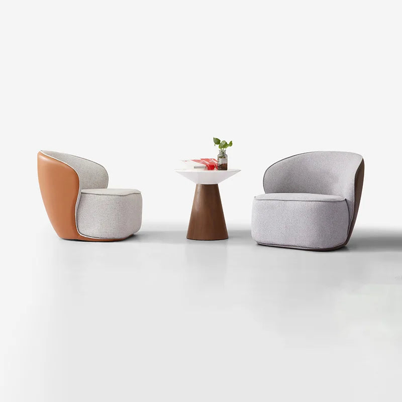 Modern Accent Lounge Chairs Living Room Furniture Relaxing Simple Fabric Leisure Chair