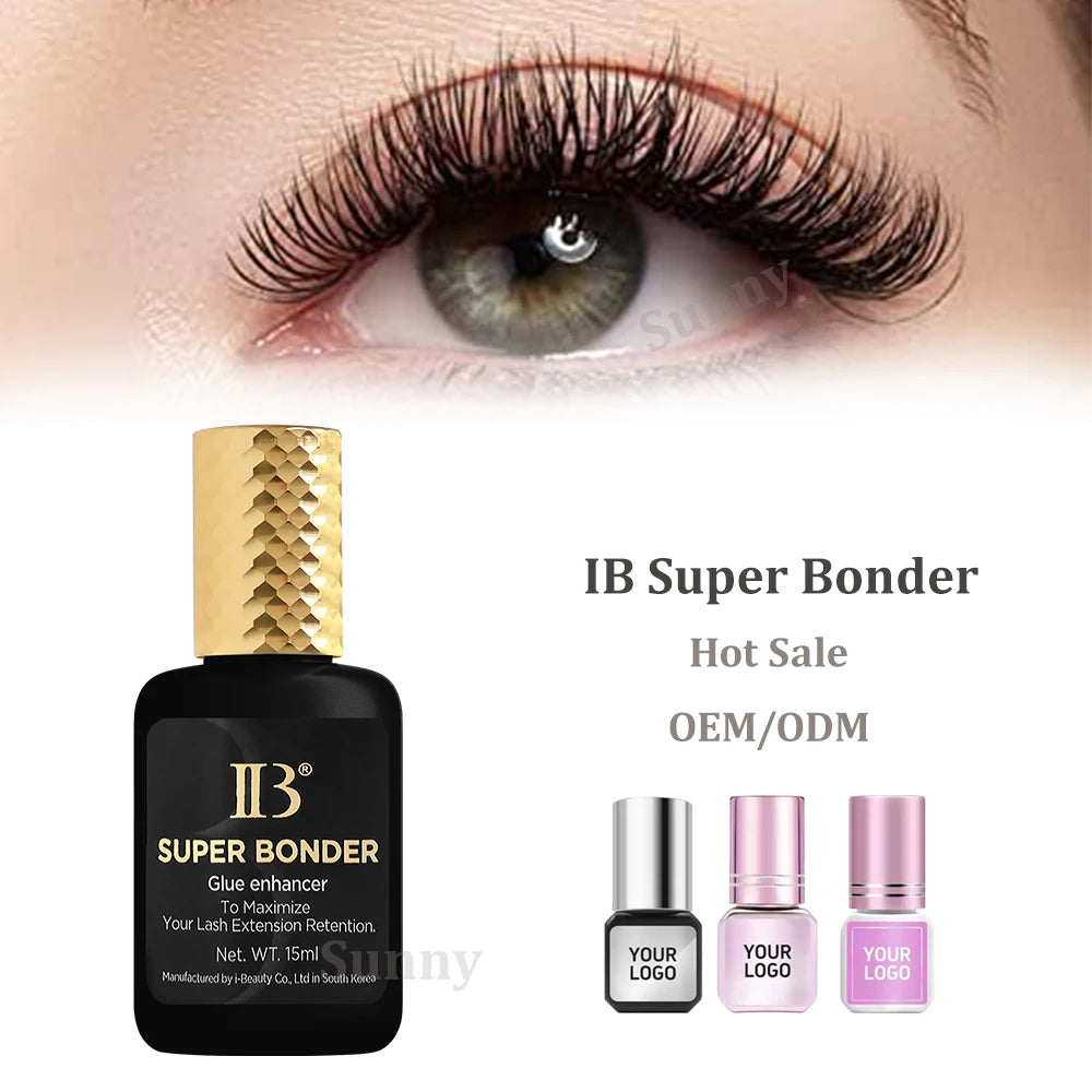 Custom logo Eyelash Glue IB Super Bonder for Eyelash Extension Adhesive Private Label Lashes Korea Lash Extension Glue Tools